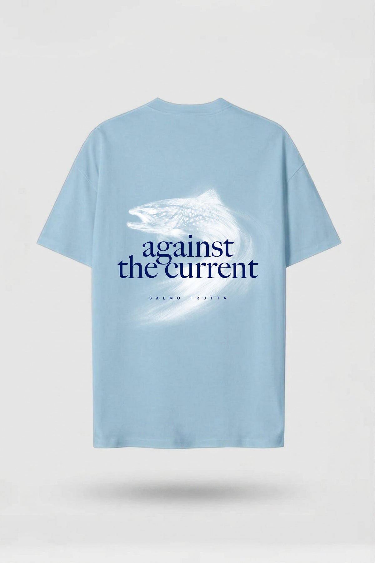 T-Shirt Against the Current (Babyblau)